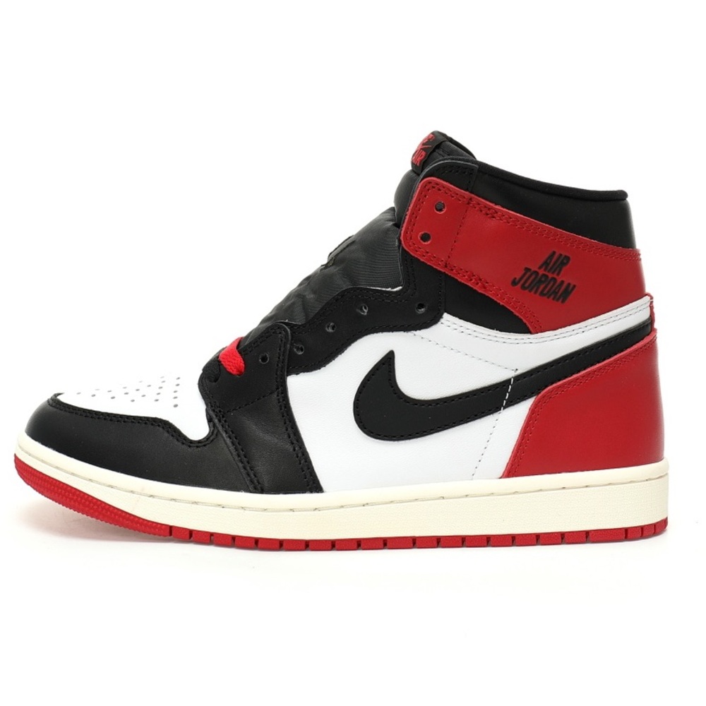 Jordan Men's Black, White, and Red Sneakers